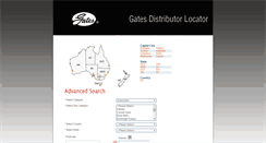 Desktop Screenshot of gatesdistributorlocator.com.au